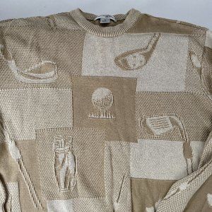 Cypress Links Golf Sweater Size 2X, Vintage Like New Condition, Beige Color.